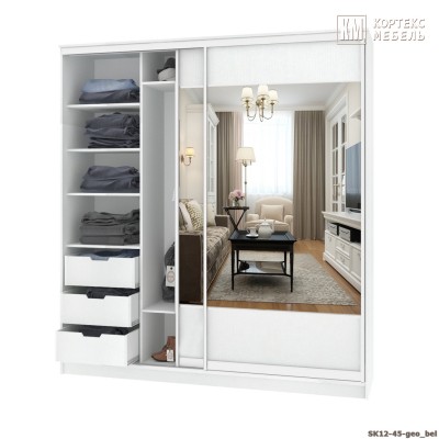 Шкаф-купе СЕНАТОР ШК12-45 геометрия [км.01302]