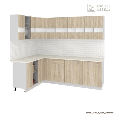 Кухня  Корнелия  ЭКСТРА угловая 1,5х2,5 [км.]