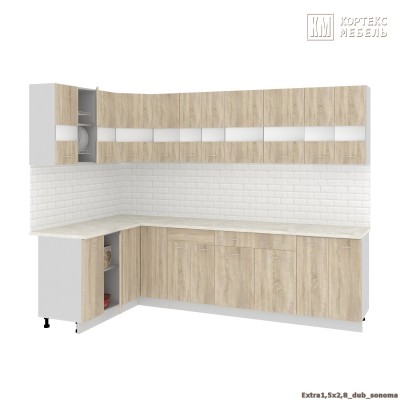 Кухня  Корнелия  ЭКСТРА угловая 1,5х2,8 [км.]