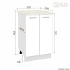 Шкаф-стол НШ50р ЛИРА [км.02006]