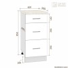 Шкаф-стол НШ40р3ш МАРА [км.02066]