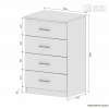 Комод МОДЕРН  60-4ш [км.01579]
