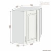 Шкаф настенный угловой РЕТРО  ВШУ [км.00211]