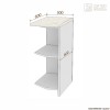 Шкаф-стол РЕТРО   НШК30р [км.00215]