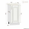 Шкаф-стол РЕТРО  НШ40р [км.00217]