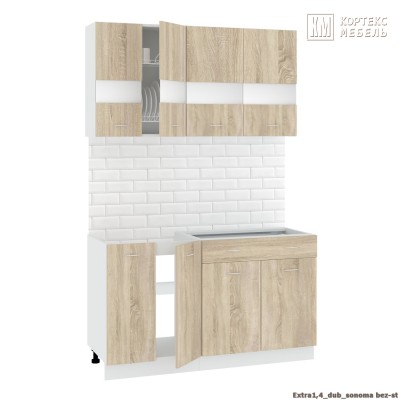 Кухня  Корнелия  ЭКСТРА 1,4 без столешницы [км.01853]