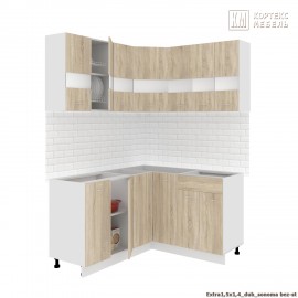 Кухня  Корнелия  ЭКСТРА угловая 1,5х1,4 без столешницы [км.01905]