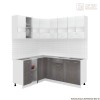 Кухня  Корнелия  ЭКСТРА угловая 1,5х1,9 без столешницы [км.01913]