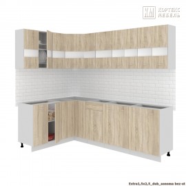 Кухня  Корнелия  ЭКСТРА угловая 1,5х2,5 без столешницы [км.01925]