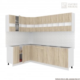 Кухня  Корнелия  ЭКСТРАугловая 1,5х2,6 без столешницы [км.01927]