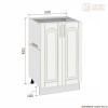 Шкаф-стол РЕТРО НШ50р без столешницы [км.00365]