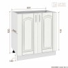 Шкаф-стол РЕТРО НШ80р без столешницы [км.00368]