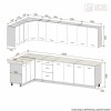 Кухня  Корнелия  ЛИРА угловая 1,5х2,9 [км.02720]